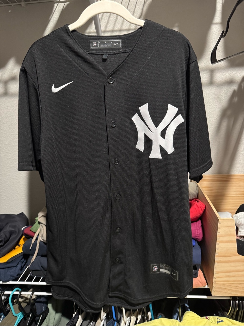 New Never Worn - Nike Black MLB Authentic Button-Up Jersey